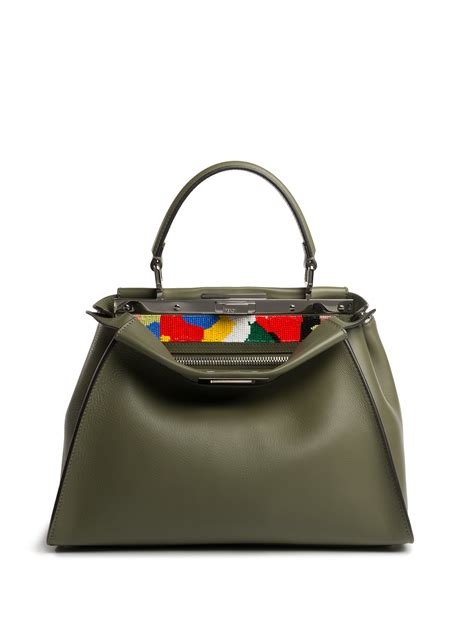 fendi peekaboo green|Fendi peekaboo for sale.